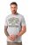 JP1880 T-shirt Short Sleeve Chest Print Grey Melange - T-särgid - Suured T-särgid 2XL – 14XL