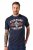 JP1880 T-Shirt Short Sleeve Chest Print Navy - T-särgid - Suured T-särgid 2XL – 14XL