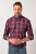 JP1880 Checked Shirt Long Sleeve Red - Särgid - Meeste suured särgid 2XL – 8XL