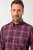JP1880 Checked Shirt Long Sleeve Red - Särgid - Meeste suured särgid 2XL – 8XL