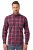 JP1880 Checked Shirt Long Sleeve Red - Särgid - Meeste suured särgid 2XL – 8XL