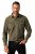JP1880 Denim Shirt Long Sleeve Olive Green - Särgid - Meeste suured särgid 2XL – 8XL