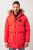 JP1880 Parka Quilted Faux Fur Hood Red - Jakid ja joped - Joped, suured suurused: 2XL – 12XL