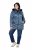 Ulla Popken 842013 Tepitud jope Denimsinine - Joped - Suured naiste jakid