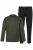 JP1880 Pyjamas Two-piece Striped Dark Green - Aluspesu ja ujumisriided - Aluspesu 2XL-8XL