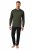 JP1880 Pyjamas Two-piece Striped Dark Green - Aluspesu ja ujumisriided - Aluspesu 2XL-8XL