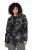 Ulla Popken 842758 Kapuutsiga lilleline fliisjakk Must - Fleece riided - 