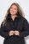 Ulla Popken 842877 Funktsionaalne jope Must - Joped - Suured naiste jakid