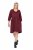 Ulla Popken 844945 V-kaelusega A-lõikega jersey-kleit Ploom - Trikookleidid - 