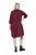 Ulla Popken 844945 V-kaelusega A-lõikega jersey-kleit Ploom - Trikookleidid - 