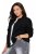 Ulla Popken 845262 Teddyjakk Must - Joped - Suured naiste jakid