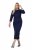 Ulla Popken 845705 Jersey-kleit Tumesinine - Midikleidid - Plusssuuruses midikleidid