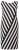 Ulla Popken 845784 Triibuline kootud kleit Must - Suvekleidid - Naiste suvekleidid suurtes suurustes