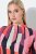 Ulla Popken 845794 Mustriline jersey-kleit Roosa - Kleidid - Kleidid kõikidele suurustele