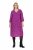 Ulla Popken 845825 V-kaelusega lilleline midikleit Lilla - Midikleidid - Plusssuuruses midikleidid