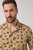 JP1880 Boxy Cuba Short Sleeve Shirt Camel - Särgid - Meeste suured särgid 2XL – 8XL