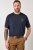 JP1880 846657 T-särk bellyfit embleemidega Tumesinine TALL - TALL T-särgid - T-särgid pikkadele meestele