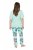 Ulla Popken 846971 Mustriline pidžaama Heleroheline - Pidžaama/Loungewear - 