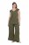 Ulla Popken 848131 Pitsiga pidžaama Oliivroheline - Pidžaama/Loungewear - 