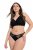 Ulla Popken 848522 Pitsiga stringid 3 tk Must - Aluspüksid - 