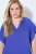 Ulla Popken 848526 Taskutega linasegust kleit Sinine - Suvekleidid - Naiste suvekleidid suurtes suurustes