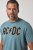JP1880 849790 AC/DC Classic Logo T-särk Türkiissinine - Bändi T-särgid - Bänditringad suurtes suurustes