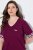 Ulla Popken 849850 Ruuduline pidžaama Marjapunane - Pidžaama/Loungewear - 