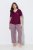 Ulla Popken 849850 Ruuduline pidžaama Marjapunane - Pidžaama/Loungewear - 
