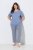 Ulla Popken 850045 Lühikeste varrukatega pidžaama Helesinine - Pidžaama/Loungewear - 