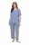 Ulla Popken 850045 Lühikeste varrukatega pidžaama Helesinine - Pidžaama/Loungewear - 