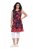 Ulla Popken 850175 Mustriline jersey-kleit Korall - Trikookleidid - 