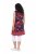 Ulla Popken 850175 Mustriline jersey-kleit Korall - Trikookleidid - 