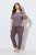 Ulla Popken 850403 Lilleline pidžaama Pruun - Pidžaama/Loungewear - 