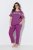 Ulla Popken 850403 Lilleline pidžaama Violetne - Pidžaama/Loungewear - 