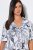 Ulla Popken 850441 Mustriline pidžaama Luuvalge - Pidžaama/Loungewear - 