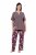 Ulla Popken 850903 Lilleline pidžaama 2 tk Pruun - Pidžaama/Loungewear - 