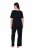 Ulla Popken 851245 Triibuline pidžaama Must - Pidžaama/Loungewear - 