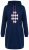 Ulla Popken 851749 Kapuutsiga ruuduline kodukleit Tumesinine - Pidžaama/Loungewear - 