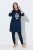 Ulla Popken 851749 Kapuutsiga ruuduline kodukleit Tumesinine - Pidžaama/Loungewear - 