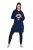 Ulla Popken 851749 Kapuutsiga ruuduline kodukleit Tumesinine - Pidžaama/Loungewear - 