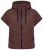 Ulla Popken 851785 Kapuutsiga oversize tepitud vest Pruun - Vestid - 