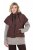 Ulla Popken 851785 Kapuutsiga oversize tepitud vest Pruun - Vestid - 