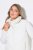 Ulla Popken 851833 Tepitud vest püstkraega Luuvalge - Vestid - 