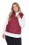 Ulla Popken 851833 Tepitud vest püstkraega Punane - Vestid - 