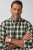 JP1880 851877 Pika varrukaga ruuduline flanellsärk Tumeroheline TALL - TALL särgid - TALL särgid pikkadele meestele