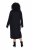 Ulla Popken 852630 Pikkade varrukatega kootud kleit Must - Midikleidid - Plusssuuruses midikleidid