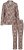 Ulla Popken 852649 Särgikraega mustriline pidžaama Pruun - Pidžaama/Loungewear - 