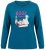 Ulla Popken 852710 Pikkade varrukatega kodune pusa Petrool - Pidžaama/Loungewear - 