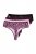 Ulla Popken 852758 Mustrilised stringid 5 tk Ploom - Aluspüksid - 