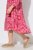 Ulla Popken 852841 Volangidega lilleline kleit Magenta - Midikleidid - Plusssuuruses midikleidid